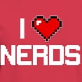 thumbnail image 3 of CafePress - I Heart Nerds Women's Classic T Shirt - Women's Traditional Fit Dark T-Shirt, 3 of 4
