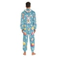 thumbnail image 4 of FORMRS Onesies Pajama for Adults Unisex Hoodie Winter Jumpsuit One Piece Sleepwear, Sizes S-2XL, Easter Bunny Pattern, 4 of 7
