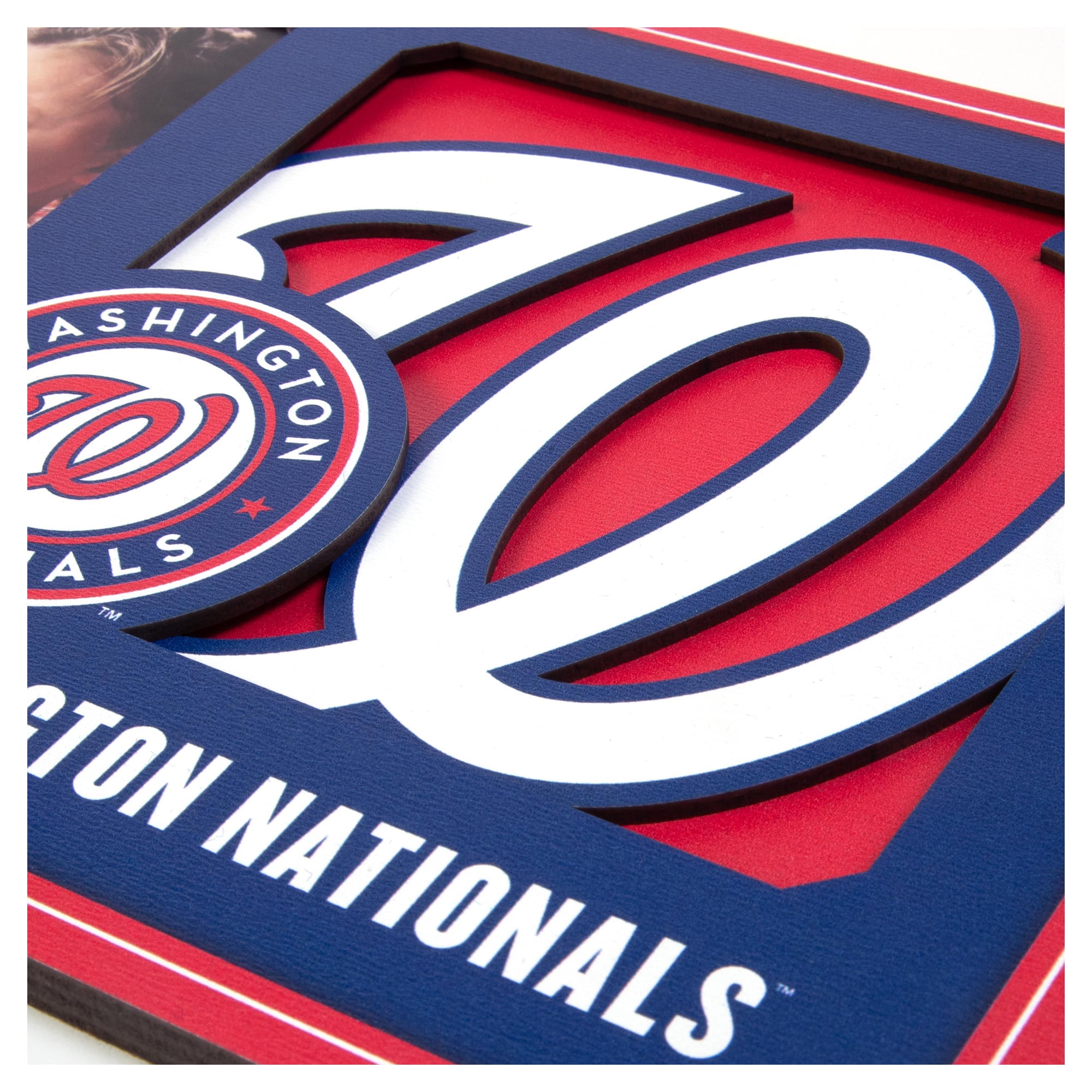 IDNA Washington Nationals 3D Logo Series Picture Frame
