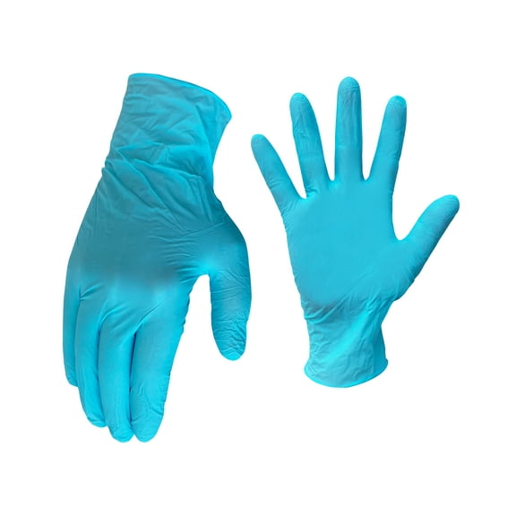 AWP Pro Latex-Free Glove Unisex Disposable Nitrile Gloves, Blue, 100 Count
