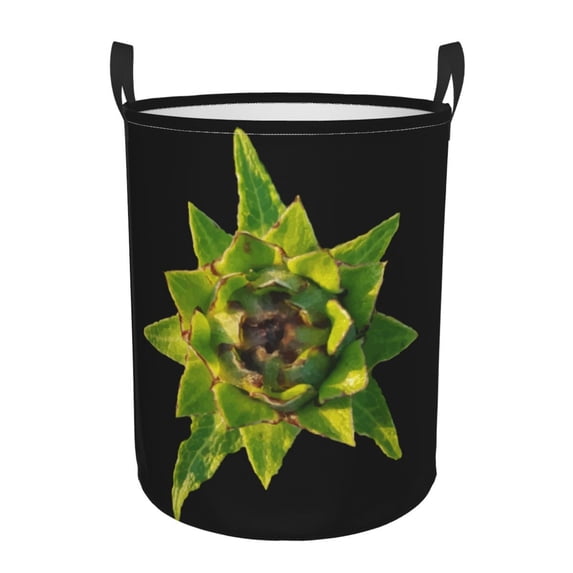 XMXY Round Laundry Basket Organizer, Annotation Art Artistic Waterproof Collapsible Dirty Clothes Basket Laundry Hamper, Small Size