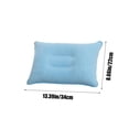 thumbnail image 3 of Inflatable Pillow, Staron 2026 Plush Rectangular Napping Camping Cushion, Portable PVC Travel Pillow with Center Concave Design for Neck Support, Blue, 3 of 7