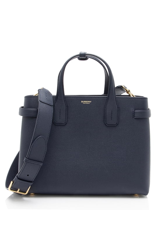 Pre-Owned Burberry House Check Leather Banner Medium Tote
