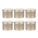 thumbnail image 1 of Square Aluminum Tea Canister For General Users 6Pcs Mini Refillable Storage Holders, 1 of 2