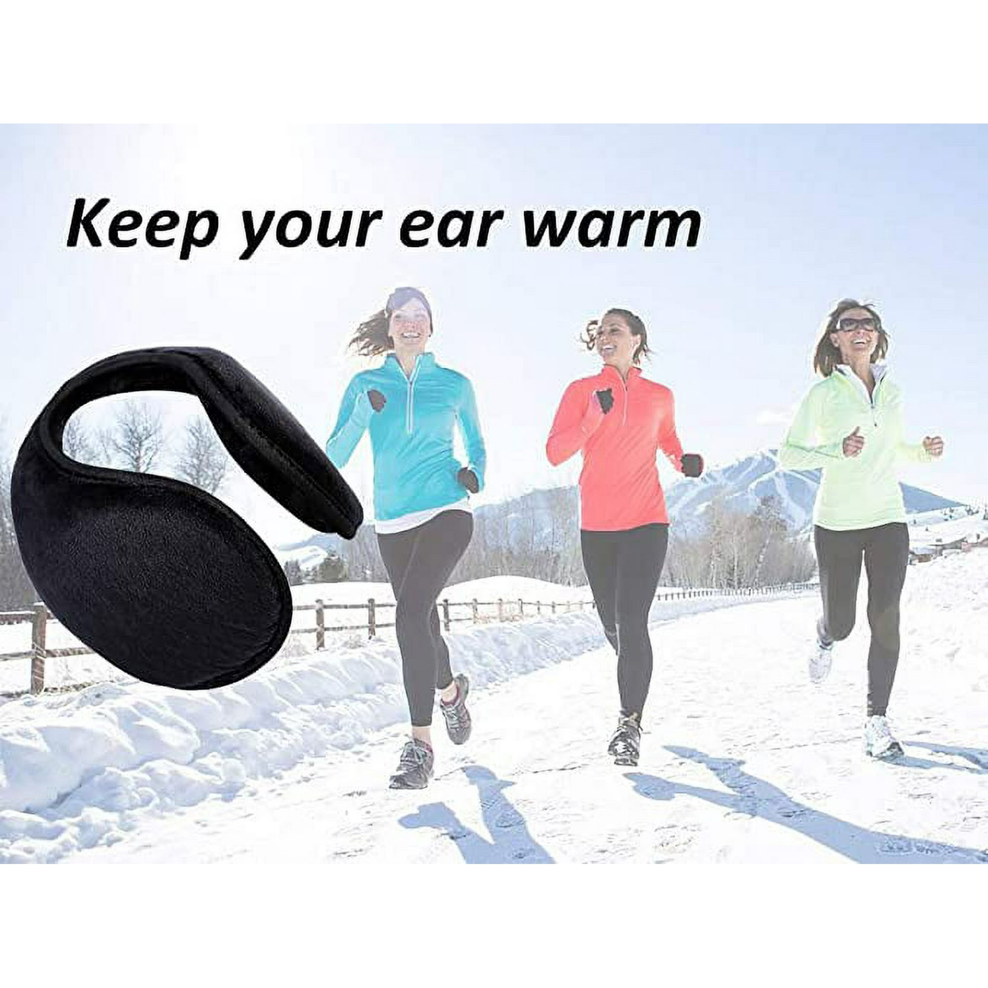 スキー・スノーボードアクセサリー Fleece Earmuff Cap RIDGE Mountain Black - Skiing earmuffs, unisex earmuffs - Classic fleece
