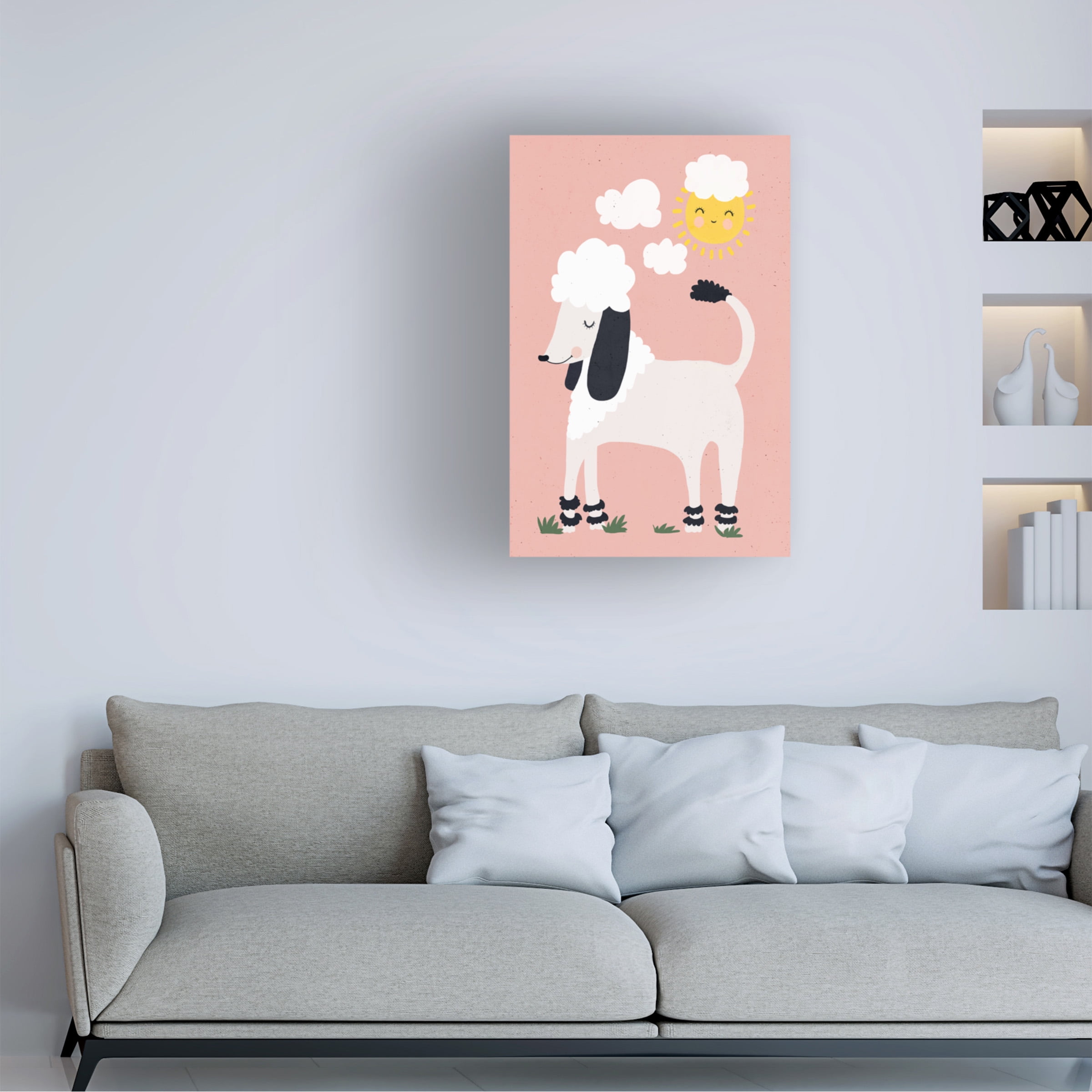 Treechild 'Happy Poodle' Canvas Art