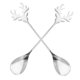 thumbnail image 5 of 2 unids Cucharas creativas Cucharas Cucharas de acero inoxidable Cucharas de Navidad Elk Forma Cucharas, 5 of 5
