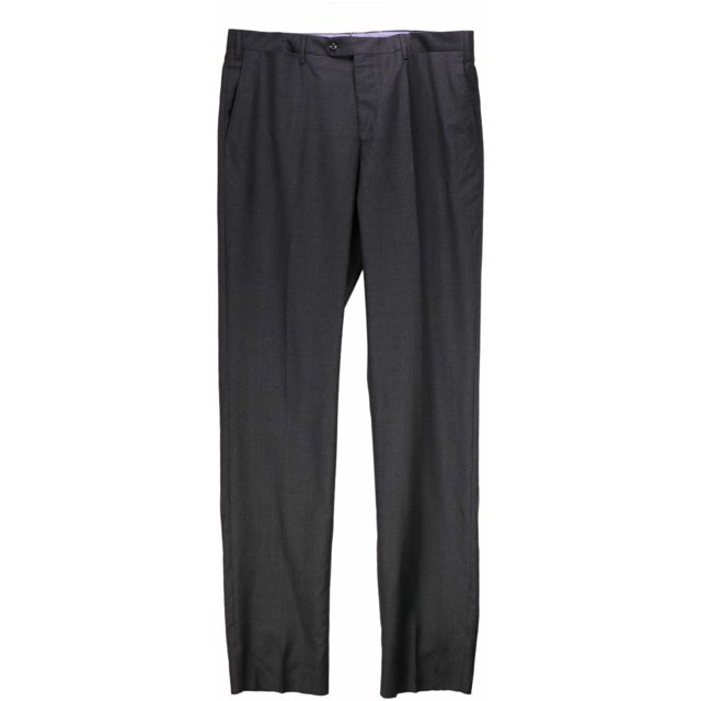 Vigano Men's Grey Wool Dress Pant - 38