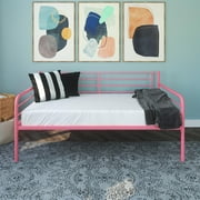 DHP Metal Daybed, Twin, Pink