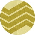 thumbnail image 1 of Ahgly Company Tapis d'Intérieur Rond Lavable en Machine Transitionnel Caramel Brun, 8 Pieds Rond, 1 of 7