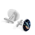 thumbnail image 3 of Shark Elegant Mens Cufflinks Set for Formal Attire, Made of Stainless Steel, for Any Occasion, 3 of 6