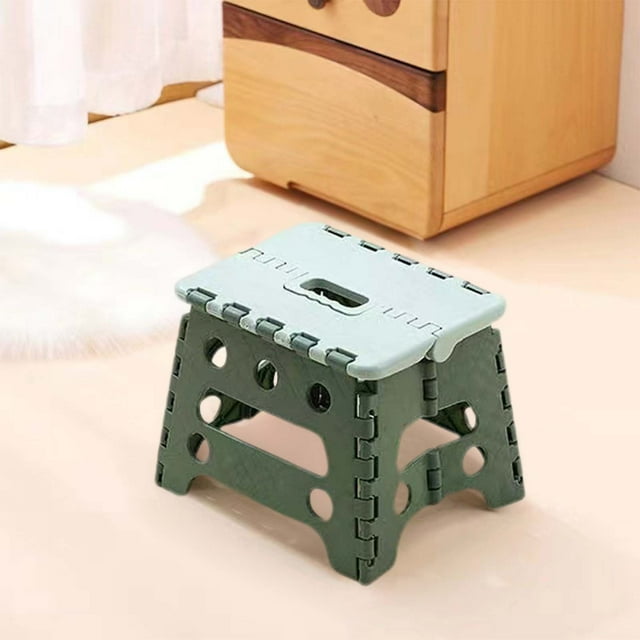 BAOPAI Thickened Portable Folding Stool Hidden Handle 100kg Capacity Sturdy Lightweight For Home Outdoor Use Space Saving Storage