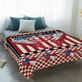 thumbnail image 4 of Independence Day Blanket Soft Cozy Warm Throw Blanket for Couch, Plush Fuzzy Flannel Fleece Blankets for Sofa, Red Blue U.S Flag Wings Stripes Plaid Bed Blankets Lightweight Gifts for Women, 32"x48", 4 of 9
