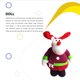 thumbnail image 4 of Bearachild Muñeco de Navidad Interesante Decoración de vacaciones Diseño de escena Año Nuevo Decoración de Navidad Festival Adorno Decoraciones de Kits de decoración para fiestas Alce Bearachild HA070740-03, 4 of 6