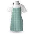 thumbnail image 4 of Abstract Apron, Eastern Inspired Traditional Motifs and Shapes, Unisex Kitchen Bib with Adjustable Neck for Cooking Gardening, Adult Size, Night Blue Turquoise, by Ambesonne, 4 of 4