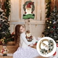 thumbnail image 4 of Decoración navideña Círculo de ratán con tela muñeca hecha a mano decoración navideña Afortunado Sencillez, 4 of 5