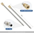 thumbnail image 5 of Nettoyeur de Surfaces à Pression de 13 Pouces avec 4 Roues, Boîtier en Acier Inoxydable et Connecteur Rapide de 1/4 Pouces, Accessoire de Laveuse Électrique avec 2 Rallonges, 2 Embouts de Rechange, 5 of 5