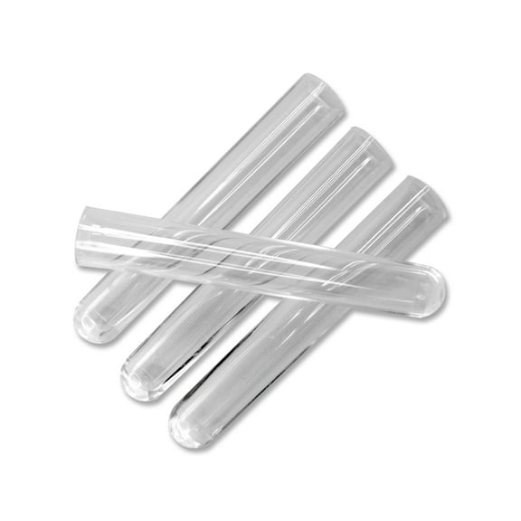 400pcs, Polystyrene Test Tubes Rimless, 16X100mm, Clear, Exp 07/2027
