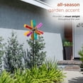 thumbnail image 5 of Alpine Corporation 86" Metal Wind Spinner Garden Stake, Multicolor, 5 of 12