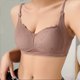 thumbnail image 2 of Brasier sin Varillas Mujer Sujetador Triple Fruncido, Fino, Cómodo, Transpirable y A Juego para Mujer Grande, 2 of 9