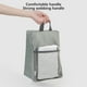 thumbnail image 5 of Bolsa de zapatos gris, bolsa de almacenamiento portátil para zapatos, viaje, 5 of 9