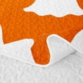 thumbnail image 5 of Homewish Cute Ghost Twin Quilt Set, Halloween Spooky Animal Twin Coverlet Set, Orange White, 2-Piece 1 Bedspread and 1 Pillowcase, 5 of 7