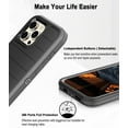 thumbnail image 3 of Petocase for iPhone 15 Pro Max Case,Heavy Duty 3-Layer[Shockproof][Dropproof][Dust-Proof] Durable Military Grade Full Body Rugged Protection Cover Case for iPhone 15 Pro Max,Black, 3 of 8