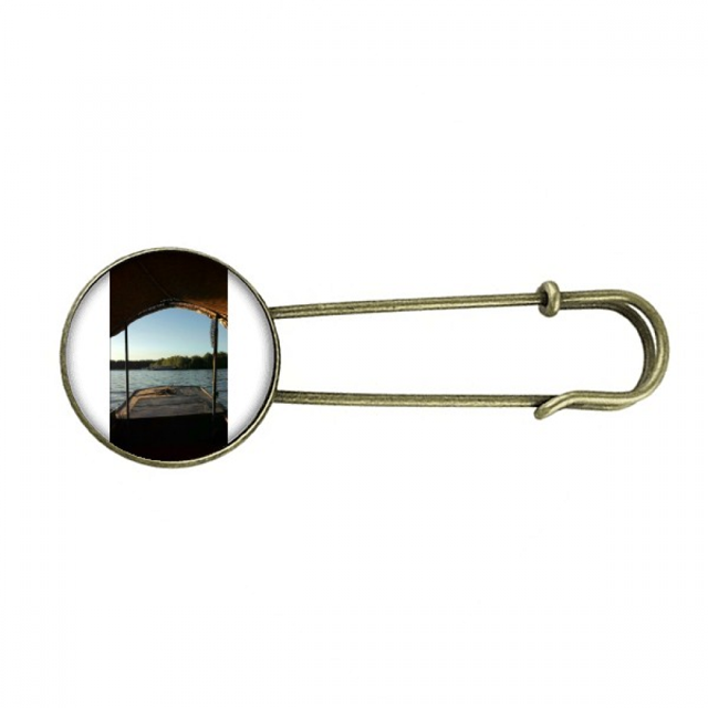 Look Into The Distance Art Deco Fashion Retro Metal Brooch Pin Clip Jewelry