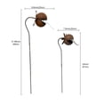 thumbnail image 5 of Escultura de jardín de metal con forma de planta carnívora: adorno de hierro forjado con forma de planta atrapamoscas para exteriores, ideal para decorar patios, macizos de flores y césped., 5 of 5