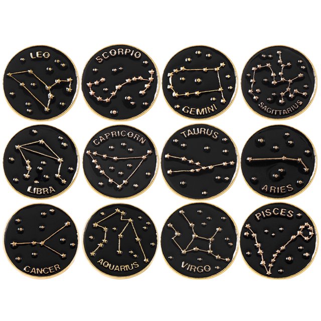 MasteelfCA 12 Pcs Ensemble de Broches en Émail Constellation pour Sacs à Dos