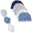 thumbnail image 2 of Hudson Baby Infant Boy Cotton Cap and Scratch Mitten 8pc Set, Aviation, 0-6 Months, 2 of 2