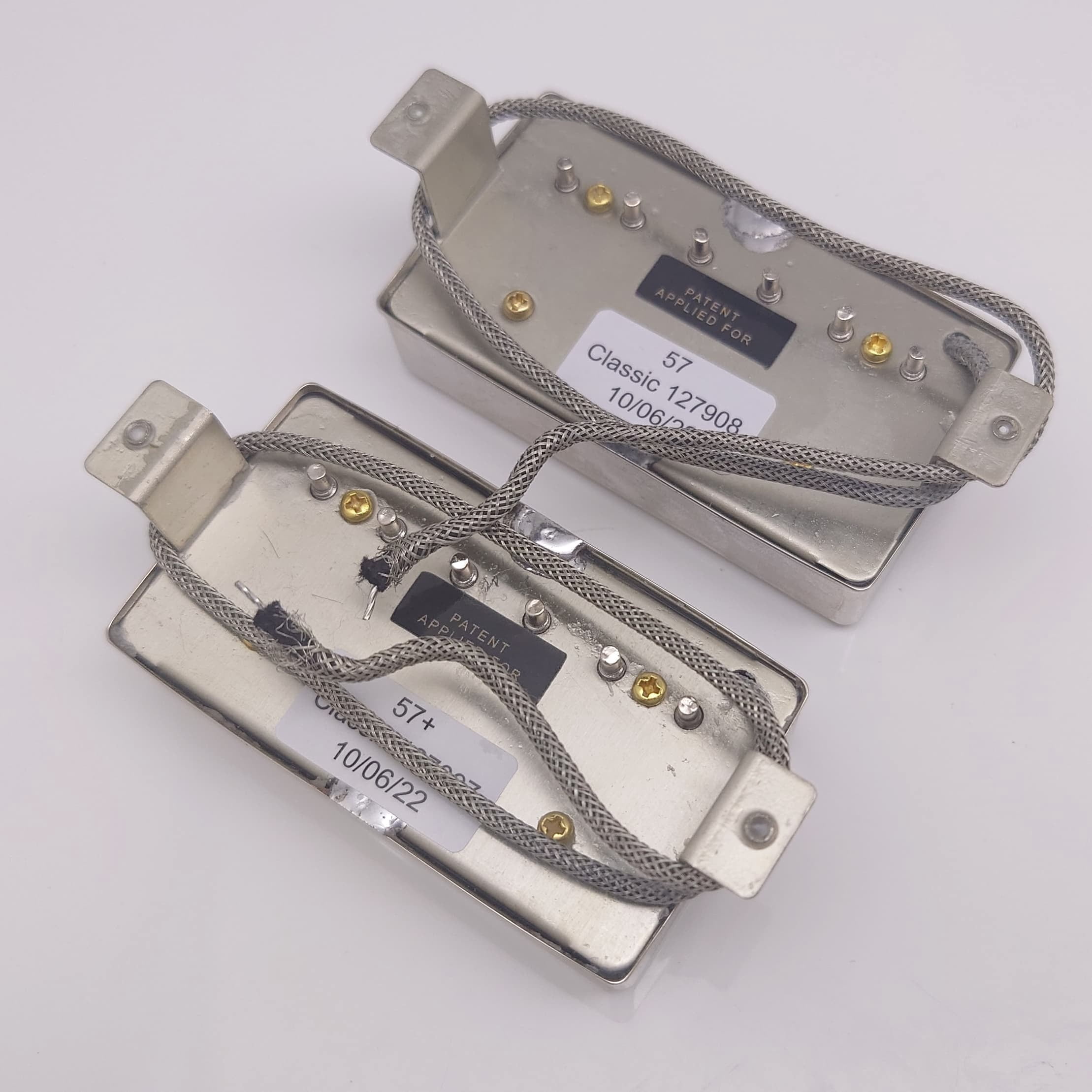 Classic 57 Guitar Humbucker Pickups Set, 2C with 2V2T Wiring Harness for Les Paul style Guitar