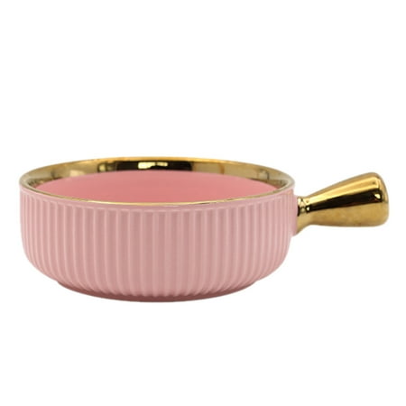 

1pc Ceramic Fruit Dessert Breakfast Salad Bowl Food Container Food Serving Bowl