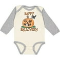 thumbnail image 3 of Inktastic Happy Halloween Kittens in a Pumpkin Boys or Girls Long Sleeve Baby Bodysuit, 3 of 5