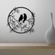 thumbnail image 5 of Arte de pared de Metal, pájaros en rama, silueta de pájaro de Metal, escultura de pared, cartel colgante de pared, decoración artística de pared, 5 of 5