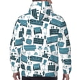 thumbnail image 3 of Bingfone Modern Furniture Men's Drawstring Hoodie Long Sleeve Pocket Sweatshirts-3X-Large, 3 of 6