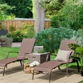 thumbnail image 3 of Costway 2PCS Patio Folding Chaise Lounge Chair Recliner Back Adjustable Stack, 3 of 9