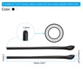 thumbnail image 2 of Uxcell Glasses End Tips Eyeglass Anti Slip Ear Sock Pieces Tube Sleeve Soft Model 3, Black Clear 4 Pairs, 2 of 5