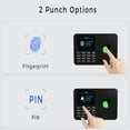 thumbnail image 2 of Time Clocks for Employees Small Business, Fingerprint + PIN, Clock in and Out Machine for Employees, No Monthly Fee No Software Required, 2 of 7