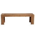 thumbnail image 2 of Alpine Furniture Seashore Wood Dining Bench in Antique Natural (Brown), 2 of 6