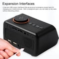 thumbnail image 2 of Tignapoo Smart LED Alarm Clock with FM Radio, Temperature & Humidity Display, Sound Control, USB Charging, and Built-in Battery - Black, 2 of 7