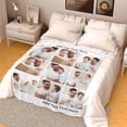 thumbnail image 5 of Custom Blanket with Photos Text Customized Blanket Personalized Flannel Throw Blankets for Adult Kid Birthday Christmas Fathers Mothers Valentines Day Customized Gift A Blankets, 5 of 5