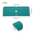 thumbnail image 2 of Unique Bargains 2 Pack Kitchen Sink Splash Guard, 14.5' x 5.3' Silicone Faucet Water Catcher Mat for Kitchen Countertop, Green, 2 of 5