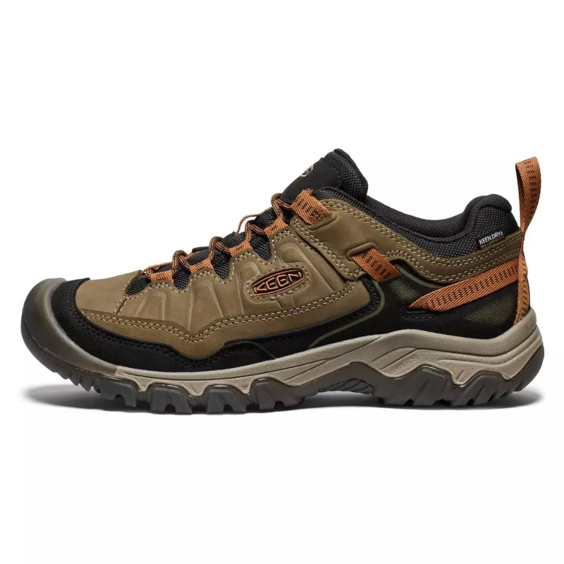 Keen Men's Targhee IV Waterproof Hiker Shoes, Turtle Brown, Size 11