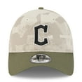 thumbnail image 2 of Men's New Era Light Beige/Olive Cleveland Guardians 2025 Armed Forces Day 9TWENTY Adjustable Hat, 2 of 5