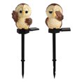 thumbnail image 1 of 2Pcs Solar Owl Statue Assorted Color Garden Solar Decoration for Porch and Courtyard, 1 of 8