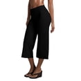 thumbnail image 5 of Babaley Womens Capri Yoga Pants High Waist Flared Lounge Trousers Pull On Stretch Comfy Casual Daily Workout Gym Sports Bottoms, 5 of 9