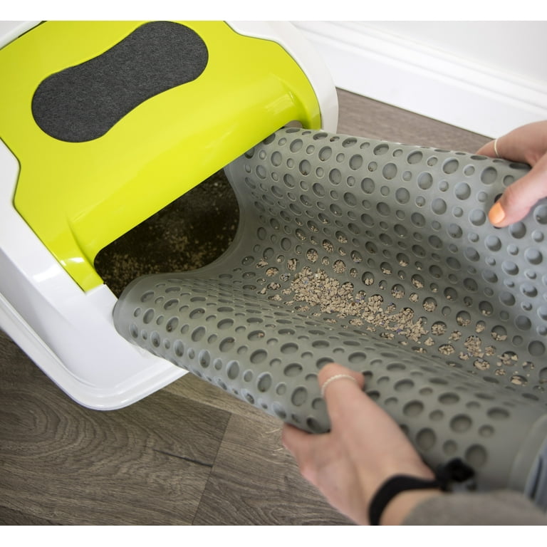 Petlinks purrfect paws gray cat litter mat hotsell