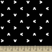Disney 44"/45" Mickey Head Dot Toss Scrubs Fabric, per Yard