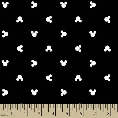 Disney 44"/45" Mickey Head Dot Toss Scrubs Fabric, per Yard
